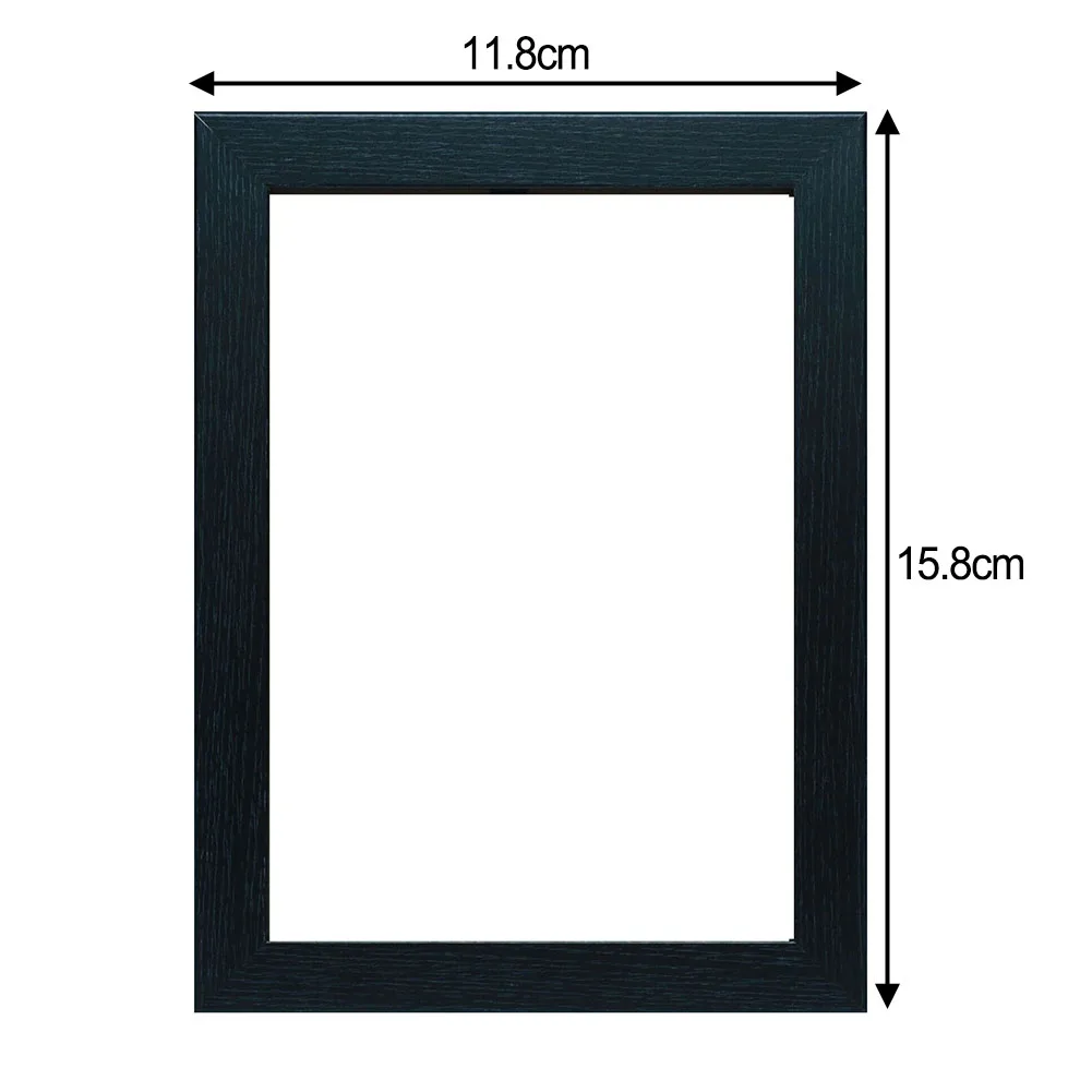 Solid Wood Photo Frame Poster Wood 11.8*15.8cm 15.8*11.8cm Acrylic Black White Frames Photo Frame Picture Frame