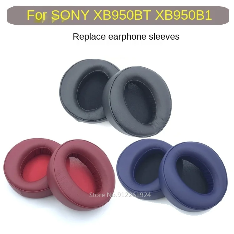 Sony MDR-XB950BT xb950ap xb950/h xb950b1用の交換用パッド,ワイヤレス,イヤーマフ用