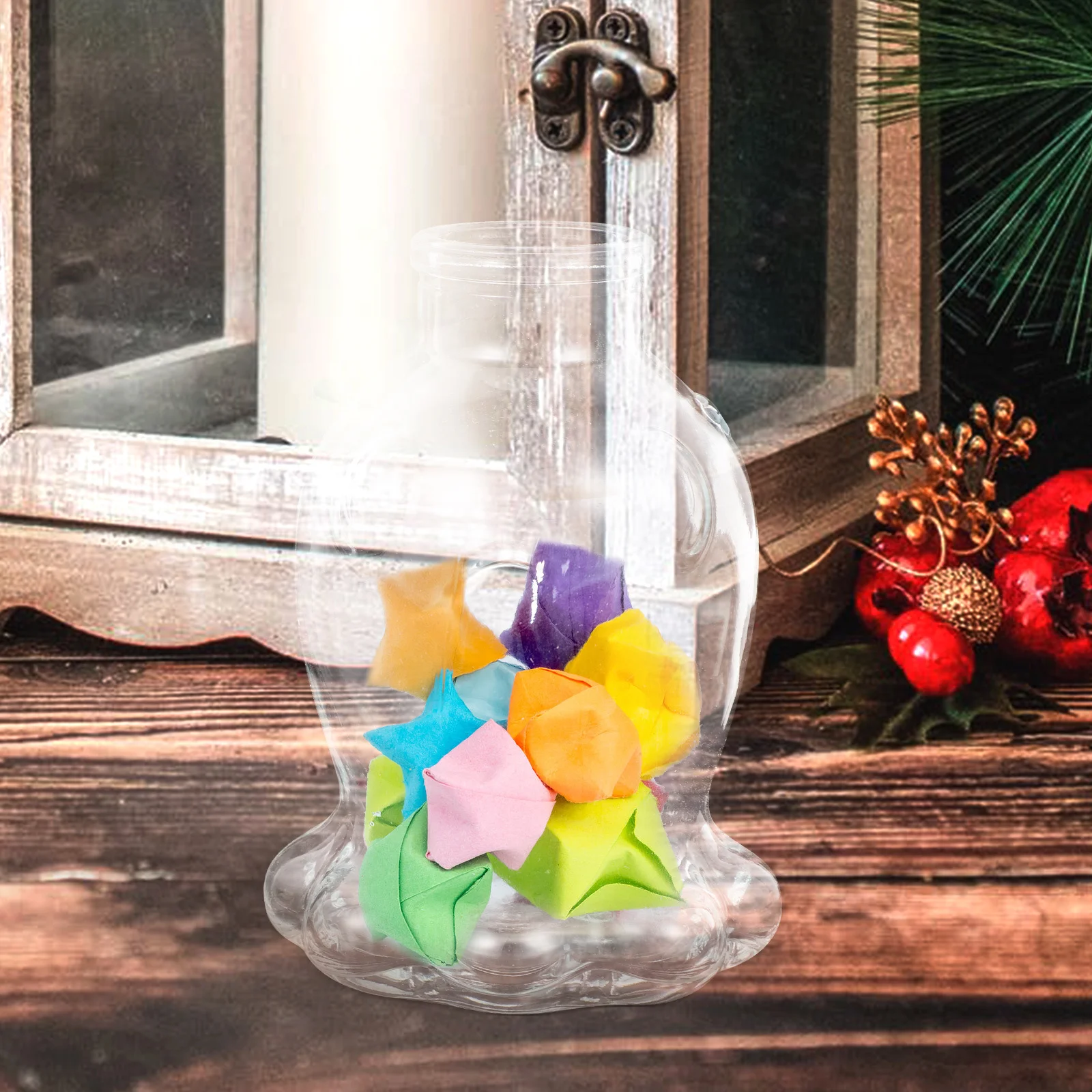 

4pcs Glow In The Dark Sand Art Bottles Glass Drift Bottles With Corks For Diy Wishing Message Storage Decorative Landscape