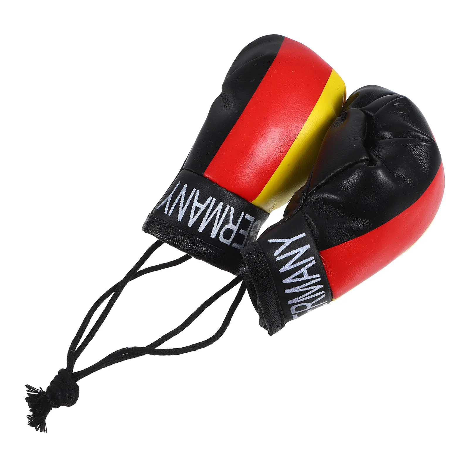 Mini Boxing Gloves Keychain Patriotic Car Hanging Decoration Bag Pendant Party Favor Boxing Glove Ornament Key Ring Decor Sports