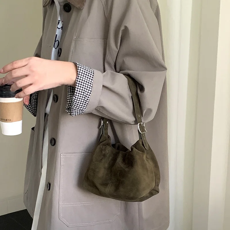

Cloud Bag Women's Crossbody 2026 Pleated Leather Handbag Laid-back and Retro Style Women's Bag
