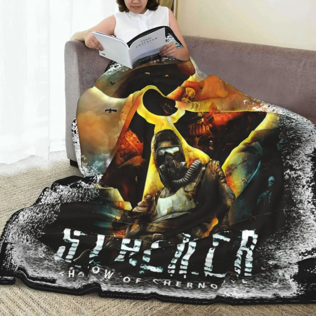 Stalker Shadow Of Chernobyl Flannel Throw Blankets Blankets for Bed Bedroom Warm Quilt