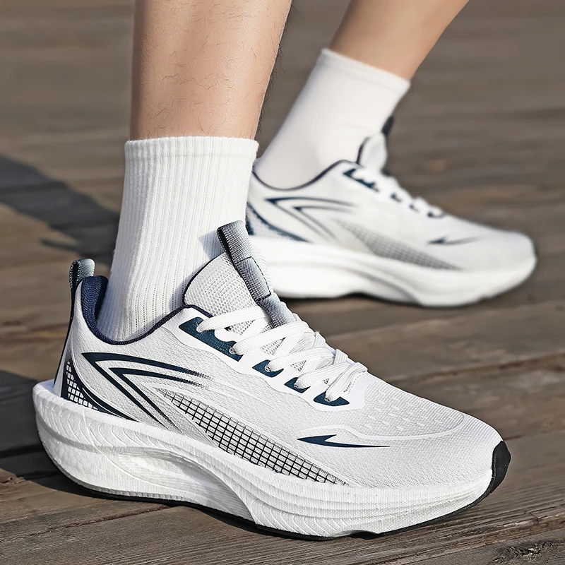 

Men Sports Speciality Running Shoes Carbon Board Marathon Breathable Lightweight Women's Comfortable Athletic Nonskid Sneakers