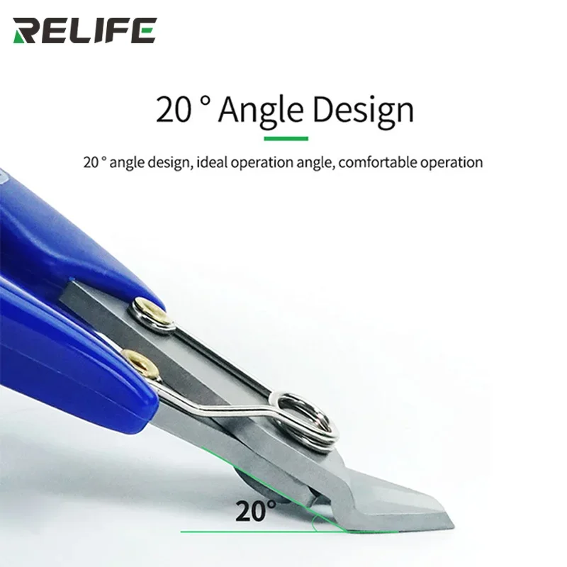 RELIFE RL-0001 Diagonal Pliers High Hardness and Precision Electronic Wire Cutting Nipper Phone Repair Cable Cutter Tools