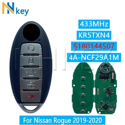 NH KLUCZ KR5TXN4 S 180144507   Dla Nissan Rouge 2019-2020 Kicks Smart 5-przyciskowy klucz 433Mhz 4A HITAG AES NCF29A1M 285E3-6RR7A