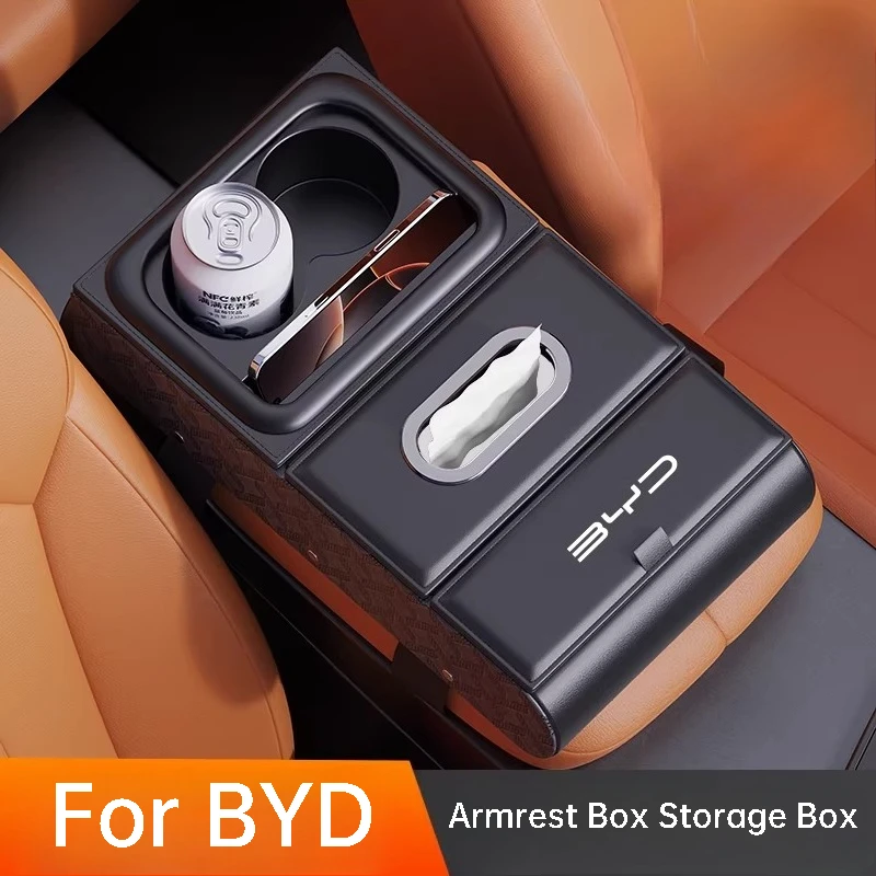 

Для BYD Dolphin Song L DM-i Qin Plus: Подушка-увеличитель для подлокотника автомобиля, многофункциональный органайзер, аксессуары для интерьера