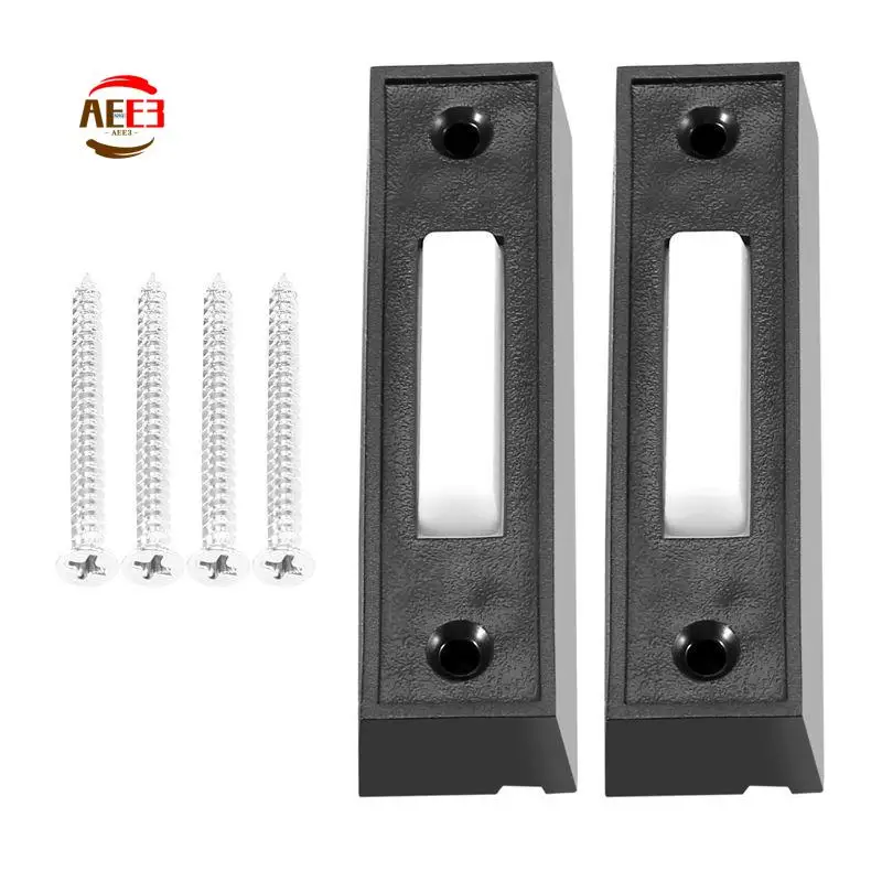 AEE3-Universal Garage Door Opener Switch 41A4166 Lighted Wall Mounted Push Button Black Finish With White Center