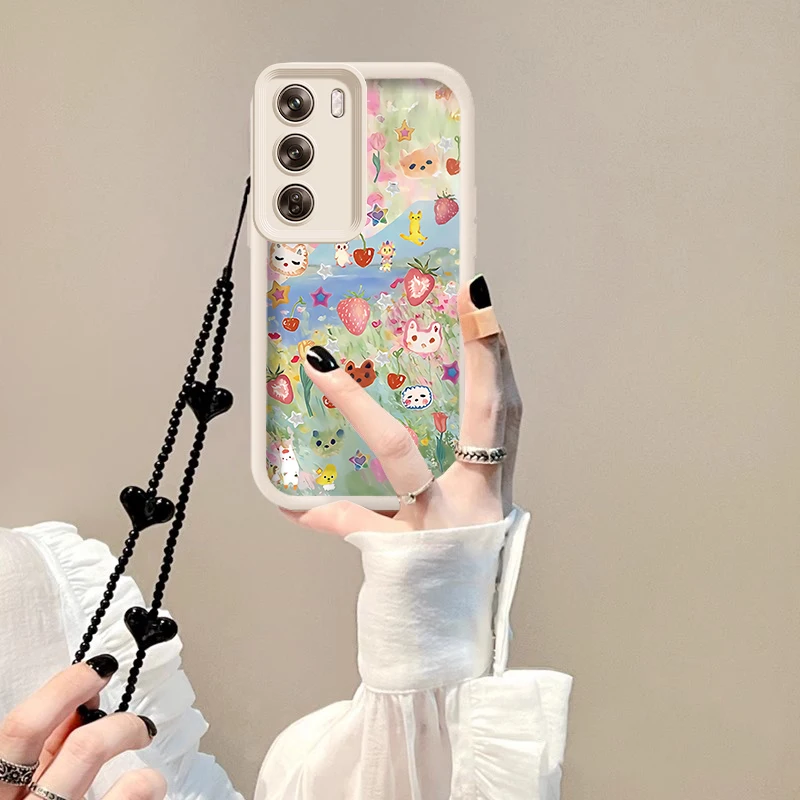 

Чехол для телефона Reno 12 Animal party Sky Eye Bracele для OPPO Reno 11 9 7Lite 6Pro 10Pro 8Z 10 11A 8T 11F 5Lite 8Pro 7Z 9Pro Cover