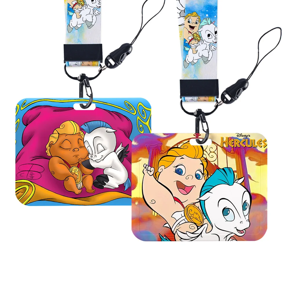 

Pegasus Hercules Card Holder Work BadgeSliding Closure ID Holder Id Card Lanyard Holder Neck Strap Teacher Student Gift