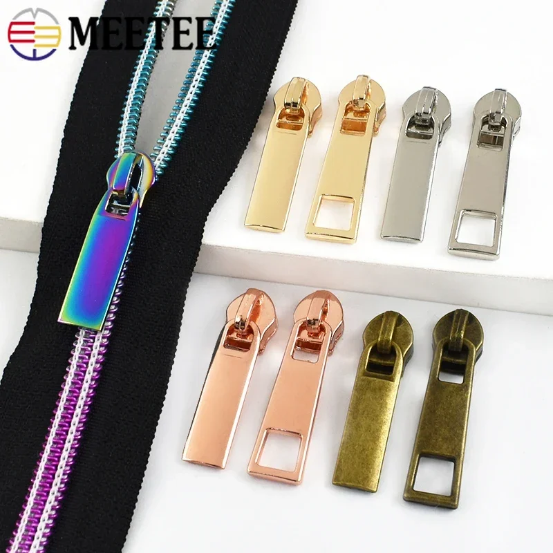 10/20 قطعة 3 # 5 # النايلون سستة المتزلجون سترة حقيبة البريدي المؤشر الخياطة إغلاق زيبر مجتذب الملابس استبدال السوستة إصلاح الرأس #6