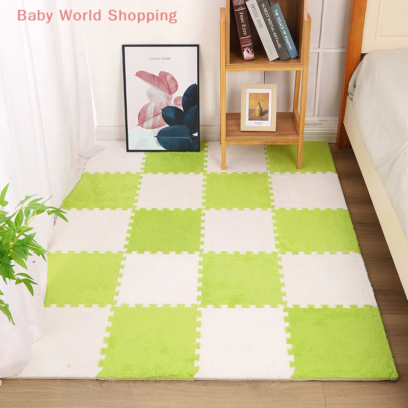 

10 шт., мягкие плюшевые детские коврики, детский игровой коврик, игрушки для младенцев, ковер-головоломка из пены Eva, согревающий игровой коврик для детской комнаты 30*30 см