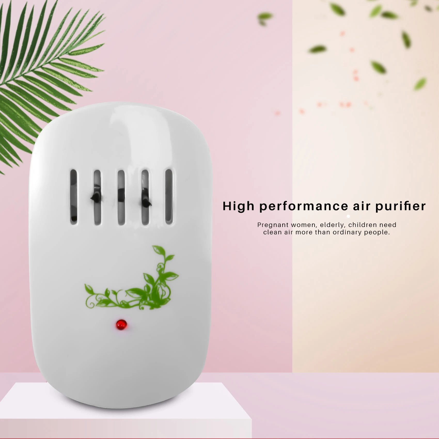 GOB-oAir เครื่องฟอกอากาศสําหรับ Home เครื่องกําเนิดไอออนลบเครื่องฟอกอากาศลบฟอร์มาลดีไฮด์ควันฝุ่น Purification Home Room Deodorizer