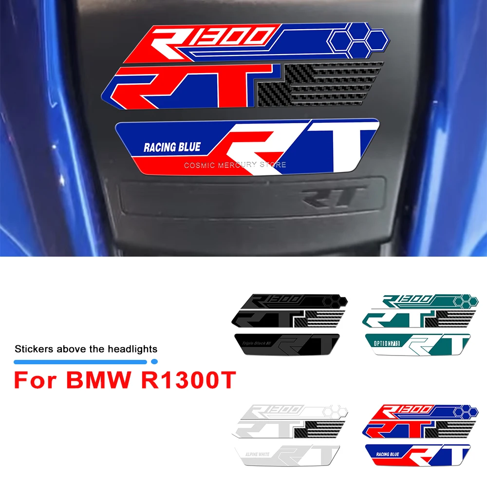 

Motorcycle Accessories Headlight sticker Kit 3D Resin Waterproof Protective Sticker For R1300RT r1300 rt