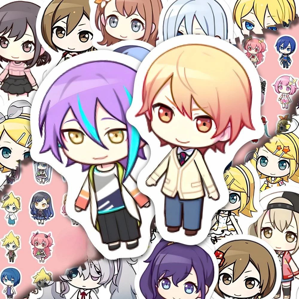 10/105pcs Cute Cartoon Anime High Beauty Stickers Decoration Phone Skateboarding Bicycle Refrigerator Luggage Guitar Computer