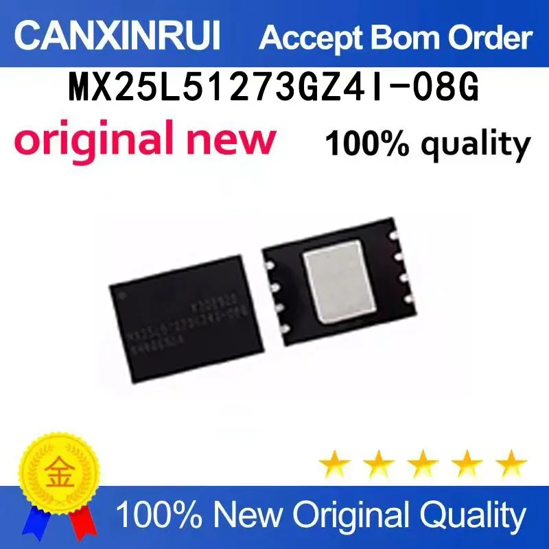 (5pcs-100pcs）Brand new original MX25L51273GZ4I-08G MX25L51273GZ4I WSON8 spot chip IC