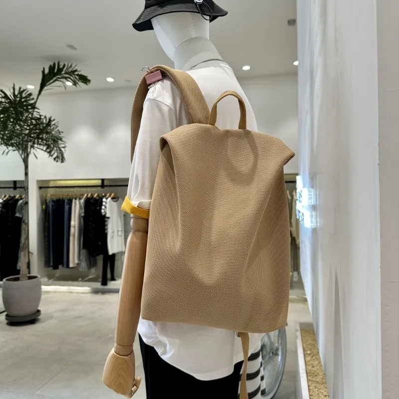 Fashion Simple Large Capacity Schoolbag Travel Backpack for Men Women Universal Couple College Students Commute Laptop Book Bag