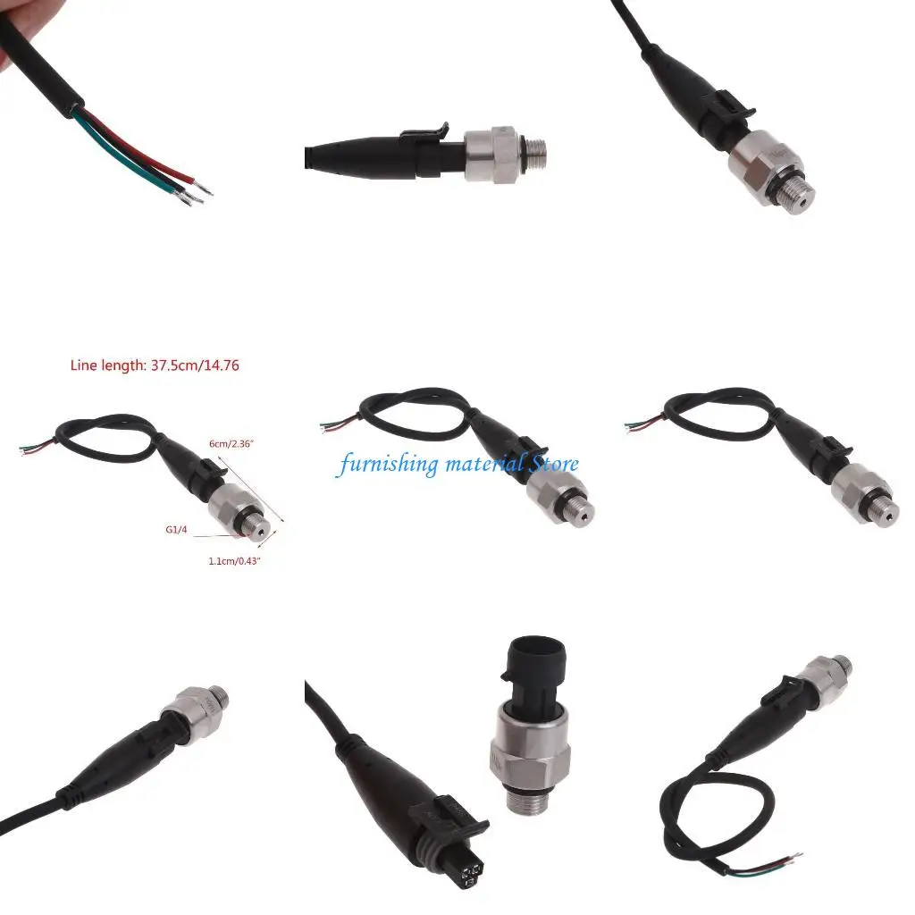 

Y5GD G1/4 Stainless Steel Pressure Transmitter Full Protect for Oil, Fuels Gases Water Detection Pressure Transducers