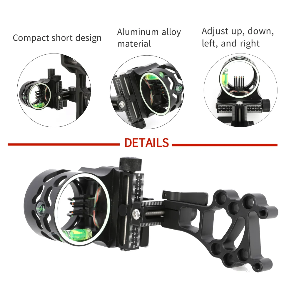 Mirino per Arco Compound a 5 P - Compound Bow Sight 5 Pin Fiber Optic recensione e prezzo