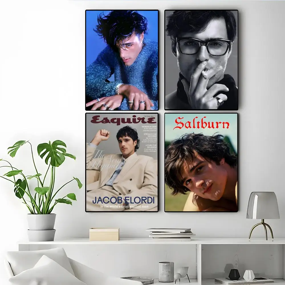 Actor Jacob Elordi Poster Modern Elegant Wall Stickers, Home Decor Poster, Wall Art for Living Room & Dorm