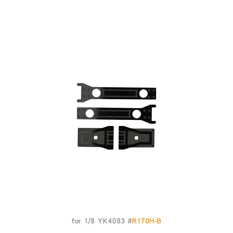 Simulation End Window Hinge Metal Modification Accessories for Car Shell for 1/8 RC Crawler Car Traxxas YK4083 Car Accessories