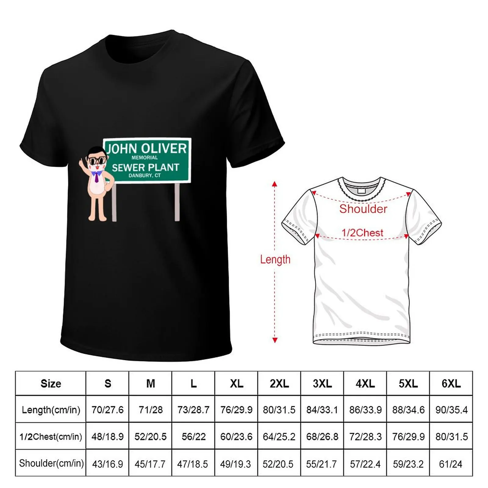 Chiijohn Danbury Sewer Plant T-Shirt Lightweight Running Sports T-Shirt