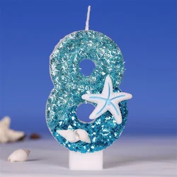 Blue Wedding Candles Boy Birthday Surprises Centercenter For Party Supplies Candle Elegant Home Decorative Birthday Candles Lamp