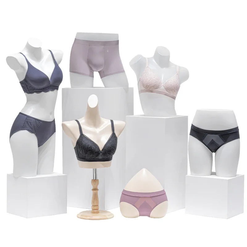 

Underwear model props women's half body gathered bra window human body men's underwear model wholesale display stand