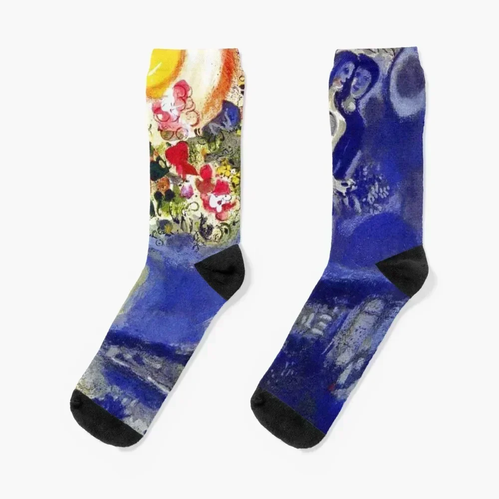 Art By Marc Chagall | Russian-French artist 1887 Socks sheer moving stockings Crossfit cotton Socks Man Women's