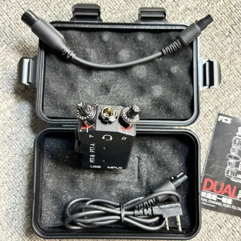 

Tactical Radio PTT for AMP/C3 and Other U174/unaTO Standard Earphones with Full Metal Version MPU5 Dual PTT Function