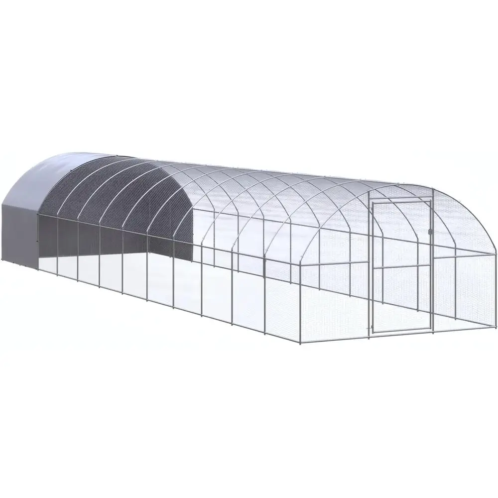 

Прочный оцинкованный курятник, уличный вольер для птицы, 120x120x79.2, простая в уходе конструкция