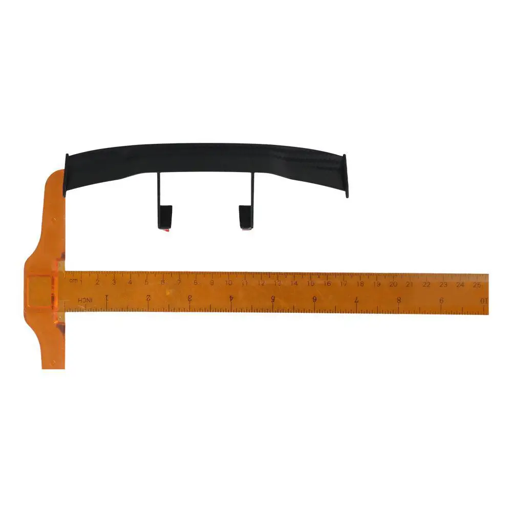 

Black Car Mini Spoiler Wing 17*3.6cm ABS Black Auto Car Tail Wing Carbon Fiber Texture Decoration Universal for Cars