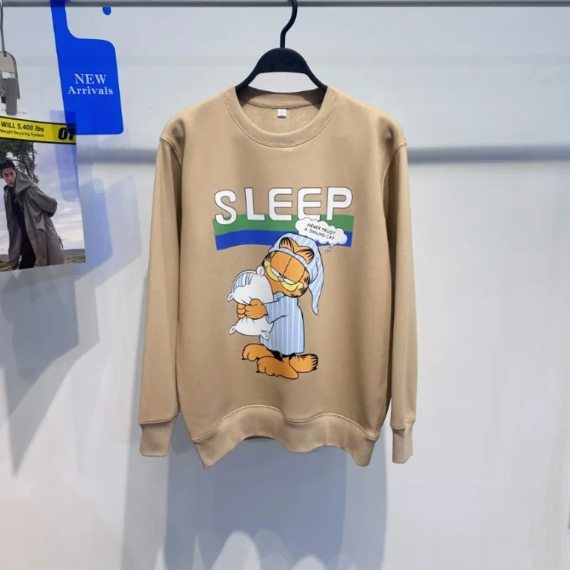 

Модная зимняя утепленная толстовка с капюшоном на флисовой подкладке, молодежная повседневная толстовка с мультяшным принтом, корейская уличная одежда в корейском стиле