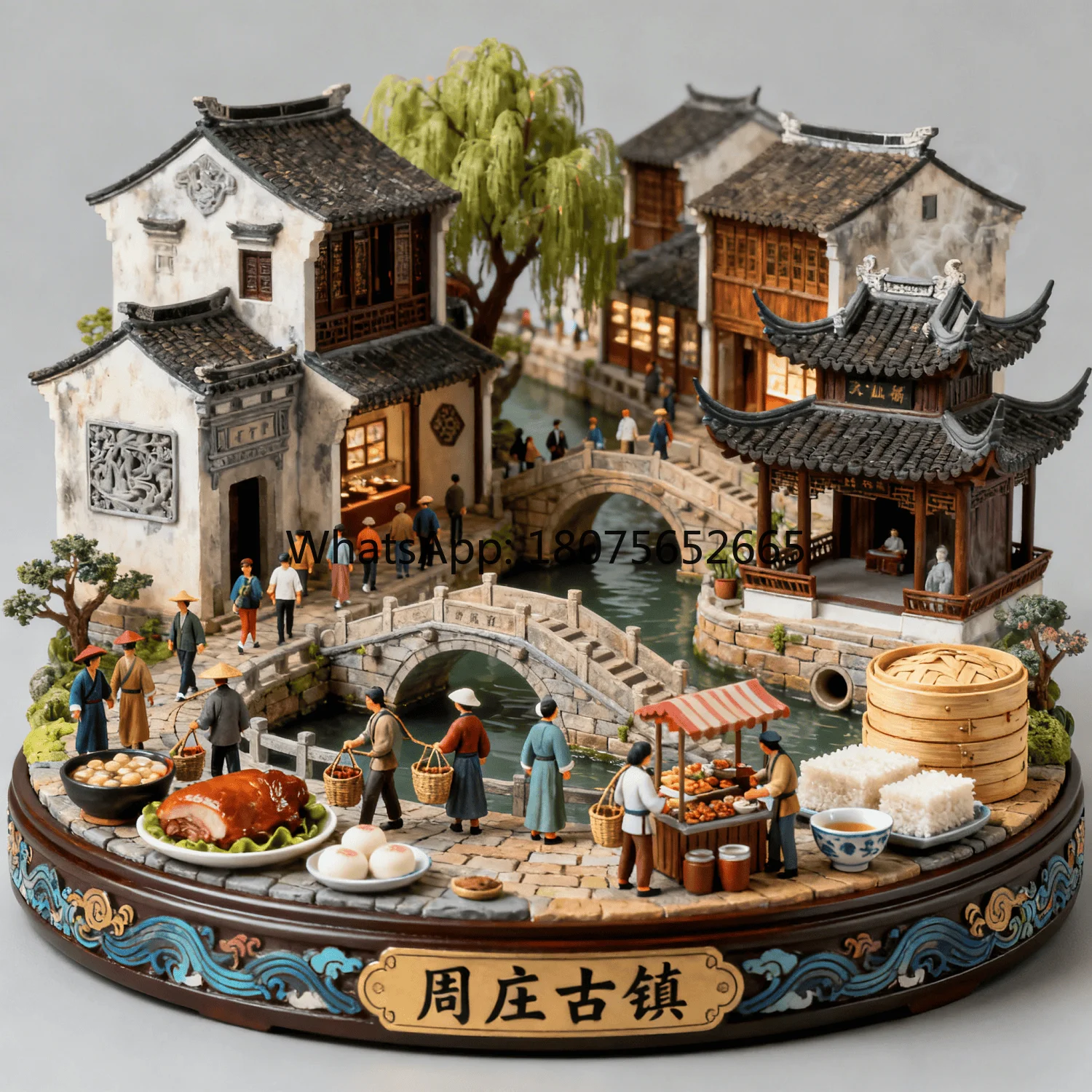Suzhou garden metal fridge magnet - 3d tourist attraction creative souvenir view 6