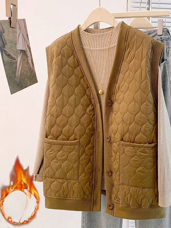 Abnehmen Effektiven Lose Baumwolle Weste Marke Tag Entfernt Hong Kong Sle frauen Faion Herbst Winter Schichtung Top