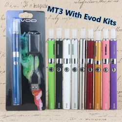 Evod MT3-Cigarette électronique, stylo clearomiseur, batterie ouvriers fils, chargeur USB BCC, démarreur blister, 650/900/1100mAh