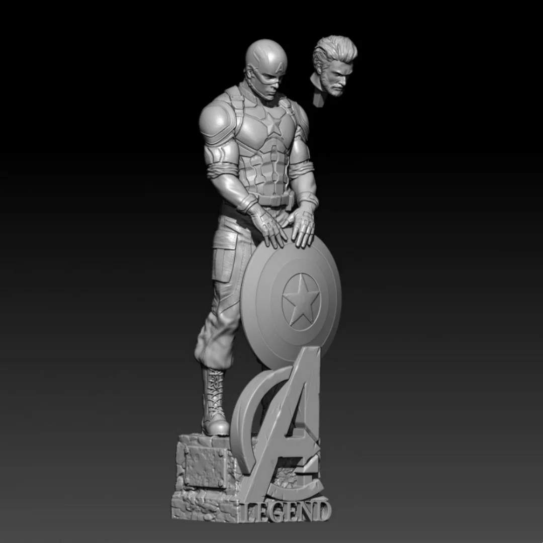 

1/24 Scale Resin Figure Model Kit Captain Warrior Unassembled and Unpainted 3D printing DIY toy 820