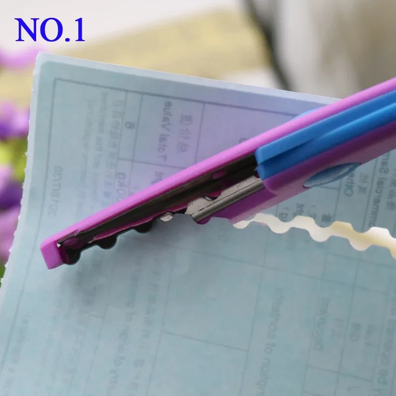 قطعة واحدة من مقص الدانتيل DIY للأطفال (تصميم أمان) - 6 أنماط كرتونية، مثالية لقطع ورق الألبوم والبطاقات والصور (كرا مصنوعة يدويًا) #3