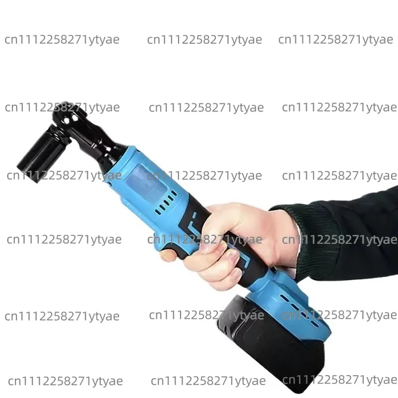 1/2 Brushless Lithium Battery Ratchet Electric Wrench Dafei Charging 90 ° High Torque Auto Repair Angular Truss Wrench