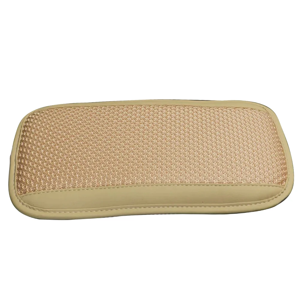 Beige Universal Car Front Armrest Cushion Cover Center Console Box Pad Protector Mat Fit for Lexus