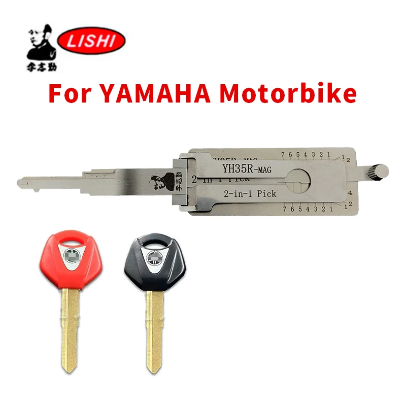 

For YAMAHA Motorbike Lishi 2-in-1 Pick Reader Lock Pick tool Key Copy Decoder Locksmiths Kit