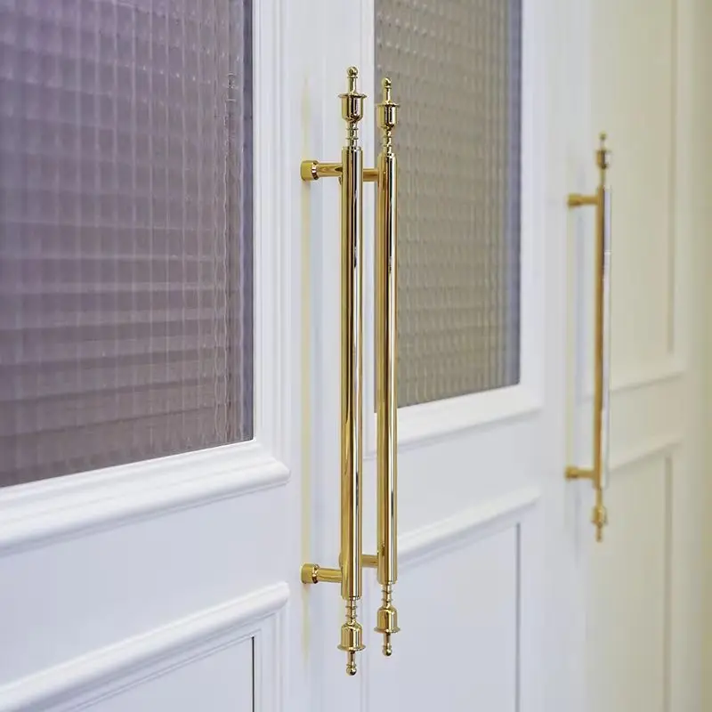 High-end 4PCS Solid Brass Crown Head Furniture Pulls Handles Drawer Knobs Cupboard Wardrobe Closet Dresser Cabinet Door Pulls