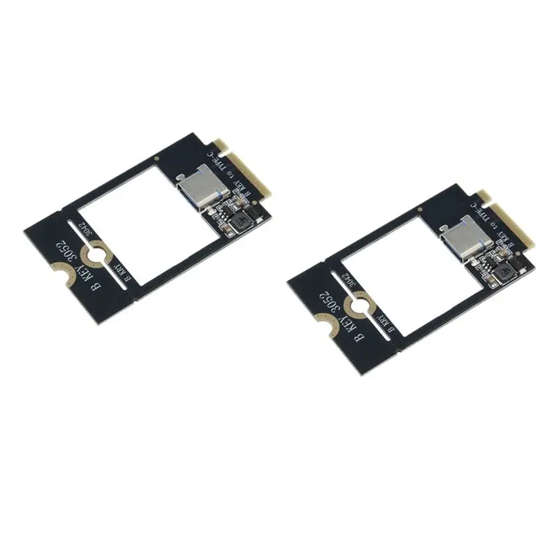A13E-M. 2 B-Key To TYPE-C Adapter Board(2PCS) For TYPE-C Interface M2 B-Key WWAN 4G Network Card For 3042 3052