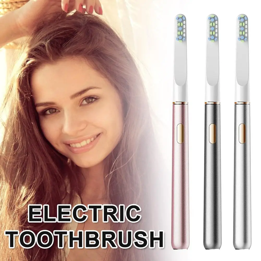 Portable Metal Electric Toothbrush Slim Adult Electric Toothbrush Home-use Soft-bristle Electric Toothbrush Household Toothbrush