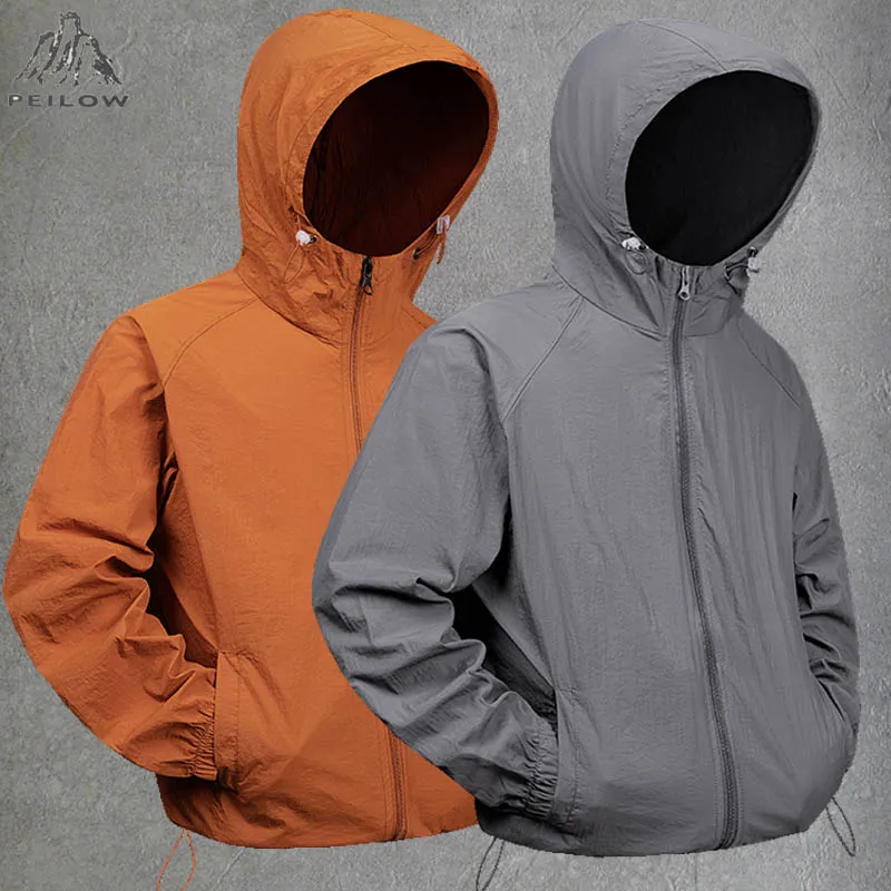 Verão à prova dwaterproof água caminhadas jaquetas homens pesca ciclismo com capuz ginásio esportes correndo casaco ao ar livre jaqueta de proteção solar roupas femininas