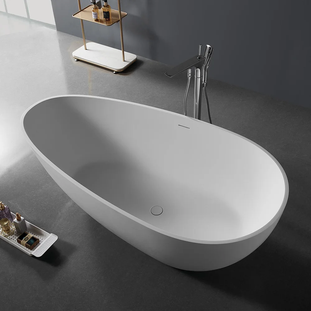 

Роскошная ванна с твердой поверхностью и шиферной текстурой, отдельно стоящая ванна из искусственного камня для удобной ванны