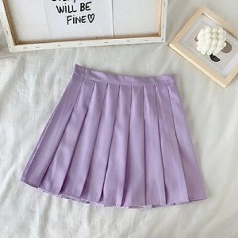 Japanese pleated skirt for women, high waisted and slimming for spring and autumn, new suit fabric, high-end half skirt, JK shor