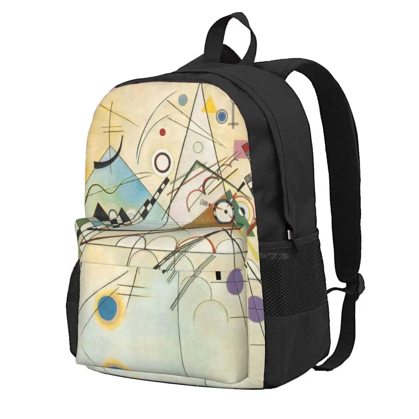 

Wassily Kandinsky Composition Hot Sale Schoolbag Backpack Fashion Bags Wassily Kandinsky Colorful Expressionism Russian