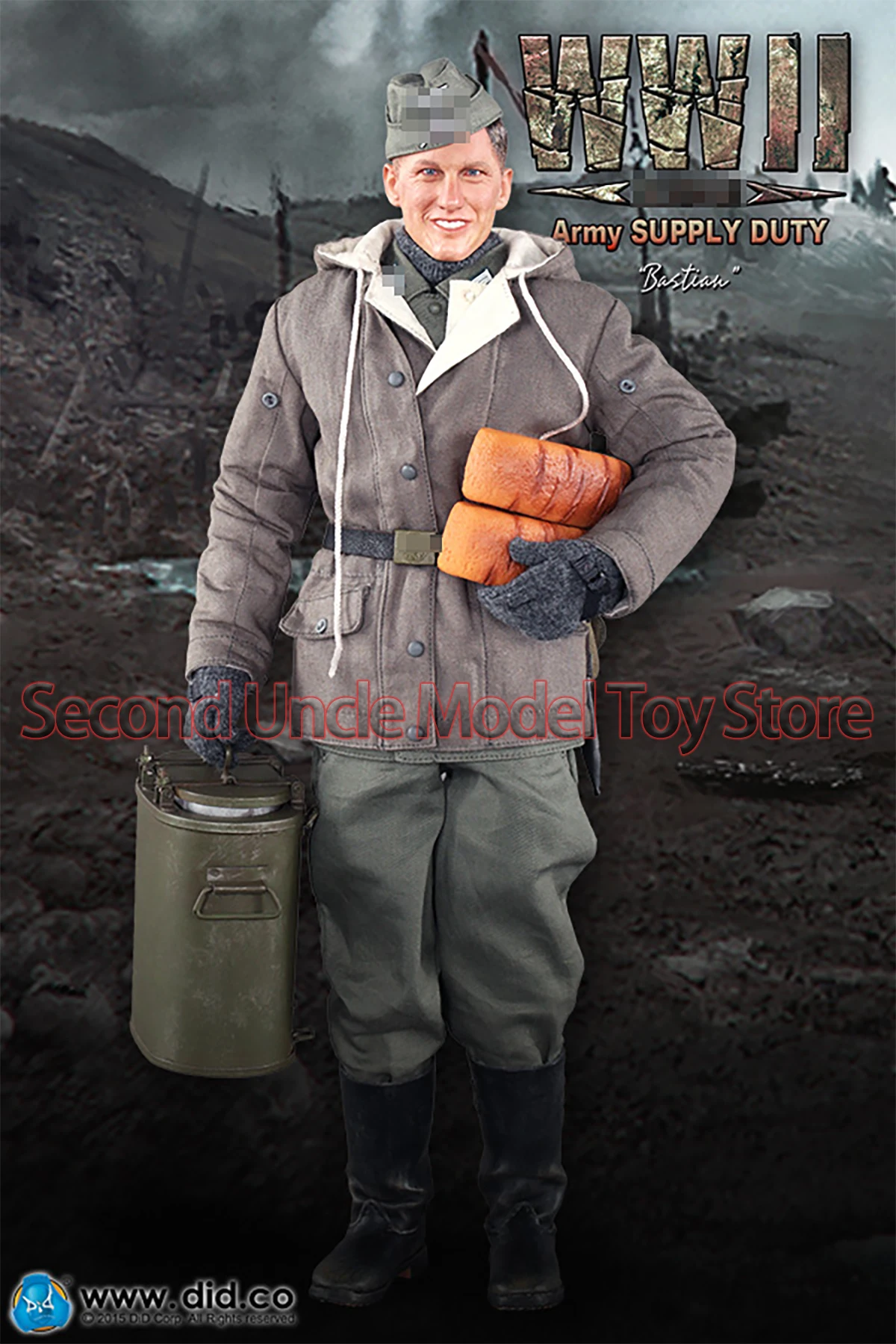 

DID D80109 1/6 WWII SUPPLY DUTY Bastian 12'' Male Soldier Action Figure Full Set Collectible Model Toys Gift