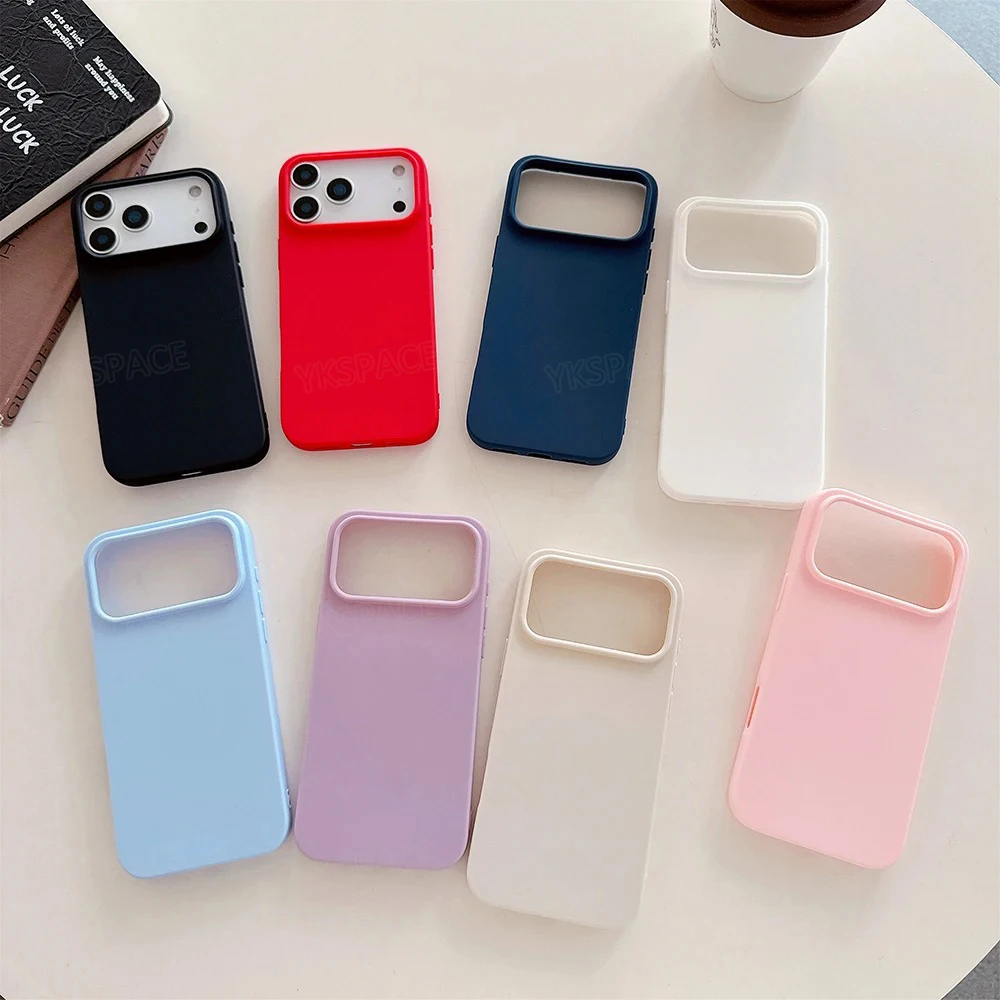 17 Colors Luxury Liquid Silicone Case For iPhone 17 Air 16e 16 Pro MAX Plus Soft Smooth Matte Frosted Phone Cover - náhled 5