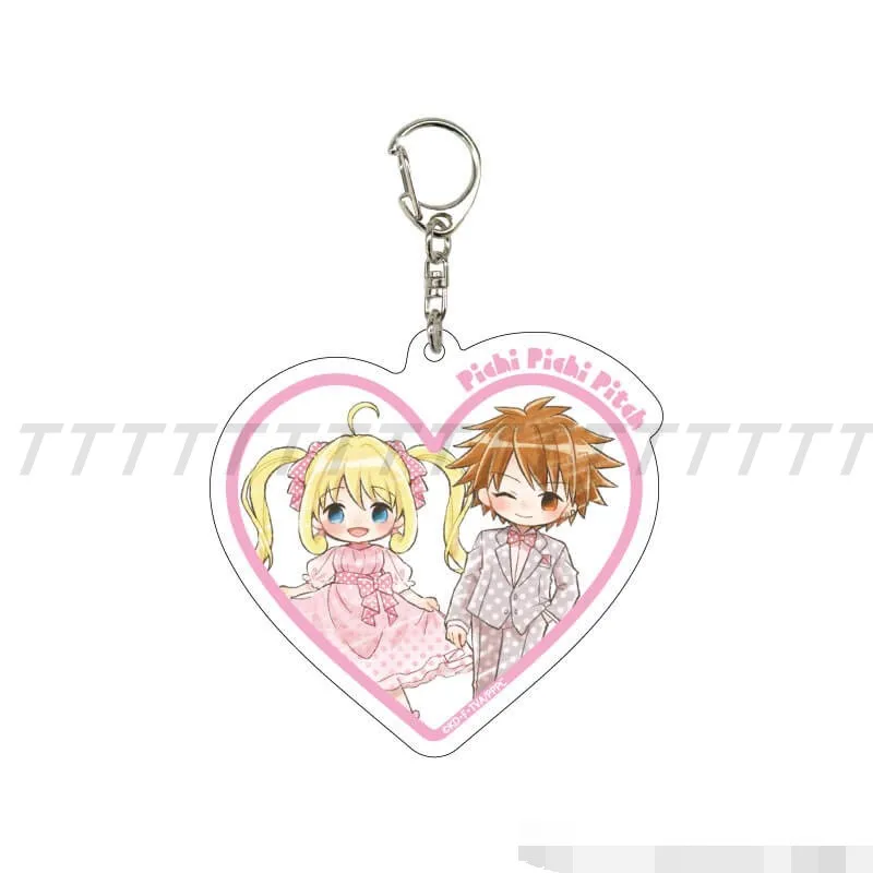 Game Mermaid Melody Pichi Pichi Pitch Anime Lucia Ruchia Nanami Keychain Doll Acrylic Keyring Pendant for Gift